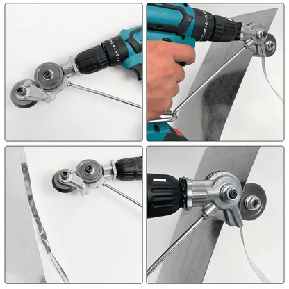 Electric Drill Plate Cutter Sheet Metal Nibbler Cutting Tool For Aluminum Steel And Copper Double H 3