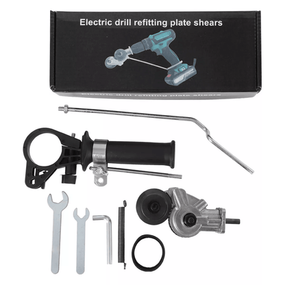 Electric Drill Plate Cutter Sheet Metal Nibbler Cutting Tool For Aluminum Steel And Copper Double H 2