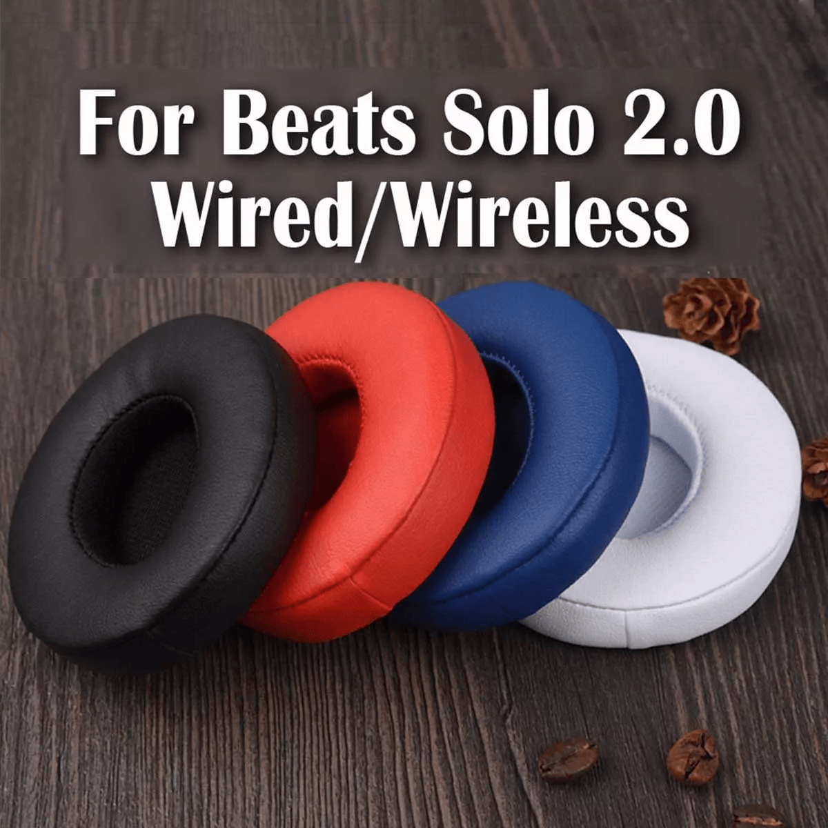 Replacement Ear Pads Cushion For Beats By Dr Dre Solo 2  Solo 3 WirelessWired Headphones Soft Prote 1