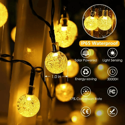 Waterproof Solar LED String Lights For Garden Patio Wedding Outdoor Copper Wire Fairy Lights For Pa 4