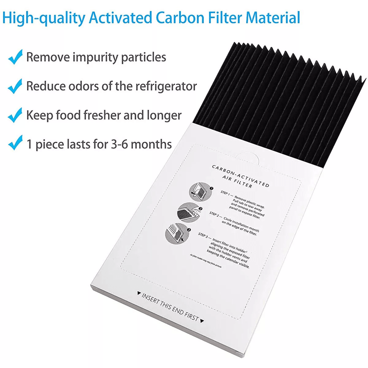 4Pack Fridge Air Filters Compatible With Frigidaire PAULTRA  Electrolux EAFCBF  Pure Air Ultra Repl 1