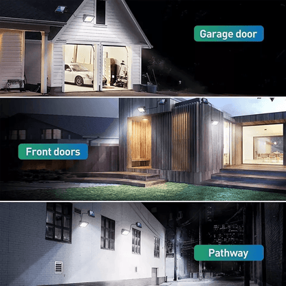 LED Solar Street Light Outdoor Wall Security Flood Lamp With Motion Sensor COB Waterproof Light For 6