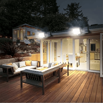 LED Solar Street Light Outdoor Wall Security Flood Lamp With Motion Sensor COB Waterproof Light For 4