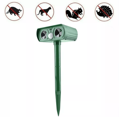 Solar Ultrasonic Animal Repellent Outdoor Cat  Dog Deterrent Motion Sensor Waterproof 5