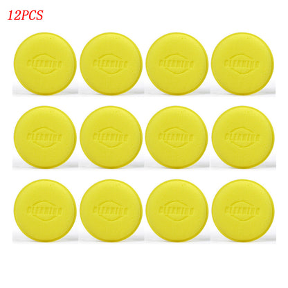 12Pcs Car Foam Sponge Wax Applicator Pads  Detailing  Polishing Pad Kit For Car Waxing  Cleaning 6
