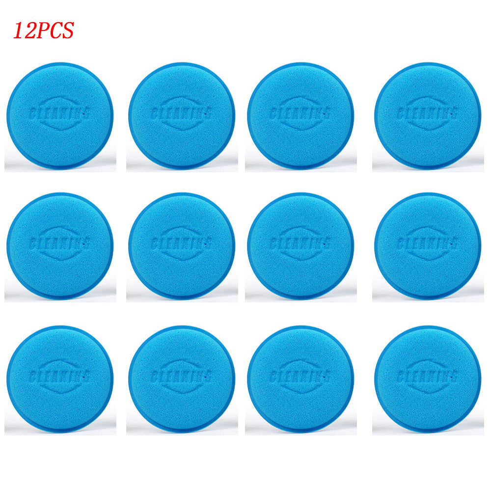 12Pcs Car Foam Sponge Wax Applicator Pads  Detailing  Polishing Pad Kit For Car Waxing  Cleaning 7
