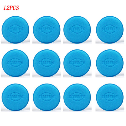 12Pcs Car Foam Sponge Wax Applicator Pads  Detailing  Polishing Pad Kit For Car Waxing  Cleaning 7