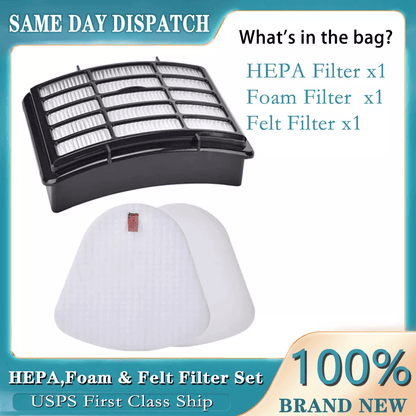 Foam  Felt Filter Set For Shark Navigator LiftAway NV350 NV360 NV370 XFF350 XHF350 8