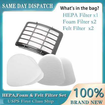 Foam  Felt Filter Set For Shark Navigator LiftAway NV350 NV360 NV370 XFF350 XHF350 9