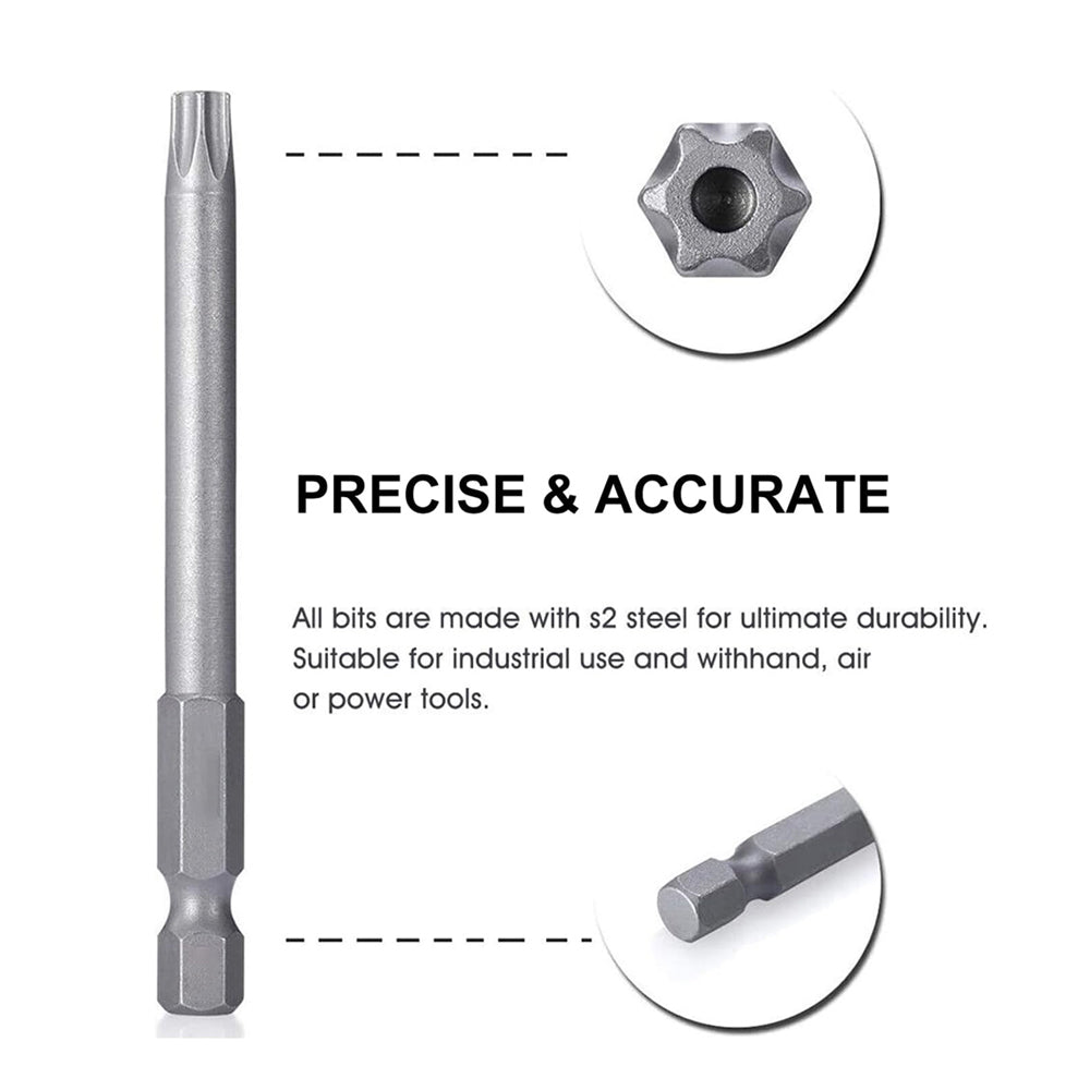 Hex Bit Driver Set – Tamper-Proof Security Screwdriver with Magnetic Drill Bits (50mm/100mm)