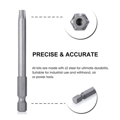 Hex Bit Driver Set – Tamper-Proof Security Screwdriver with Magnetic Drill Bits (50mm/100mm)
