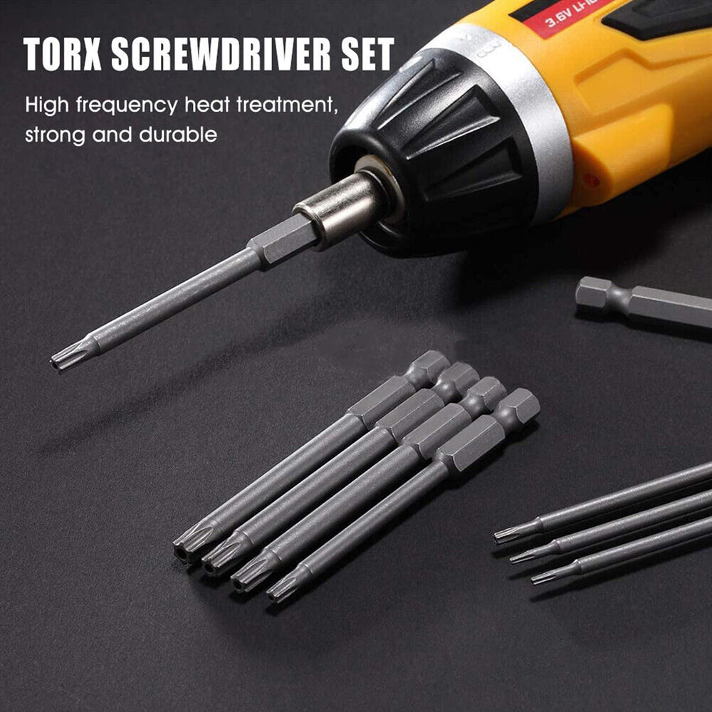 Hex Bit Driver Set – Tamper-Proof Security Screwdriver with Magnetic Drill Bits (50mm/100mm)