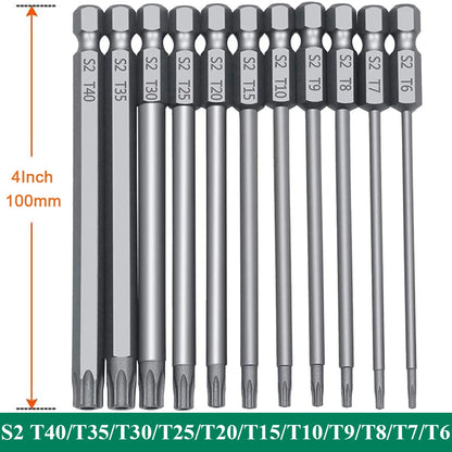 Hex Bit Driver Set – Tamper-Proof Security Screwdriver with Magnetic Drill Bits (50mm/100mm)