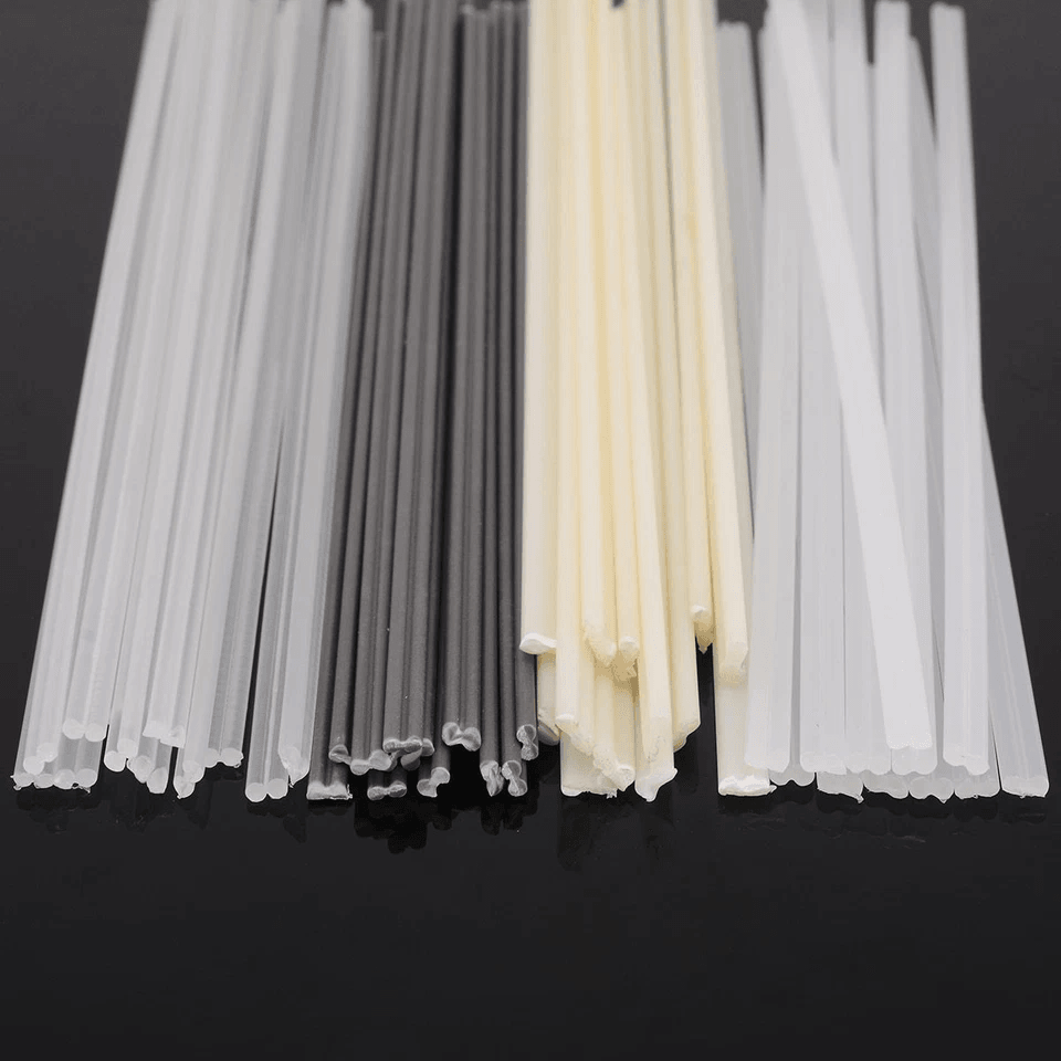 50pcs Plastic Welding Rods ABSPPPVCPE Welding Sticks For Plastic Gun Welder Durable Repair Kit For  7