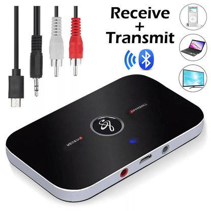 Bluetooth Transmitter  Receiver Wireless Adapter For Home Stereos Speakers TV PC Headphones AUX Aud 2