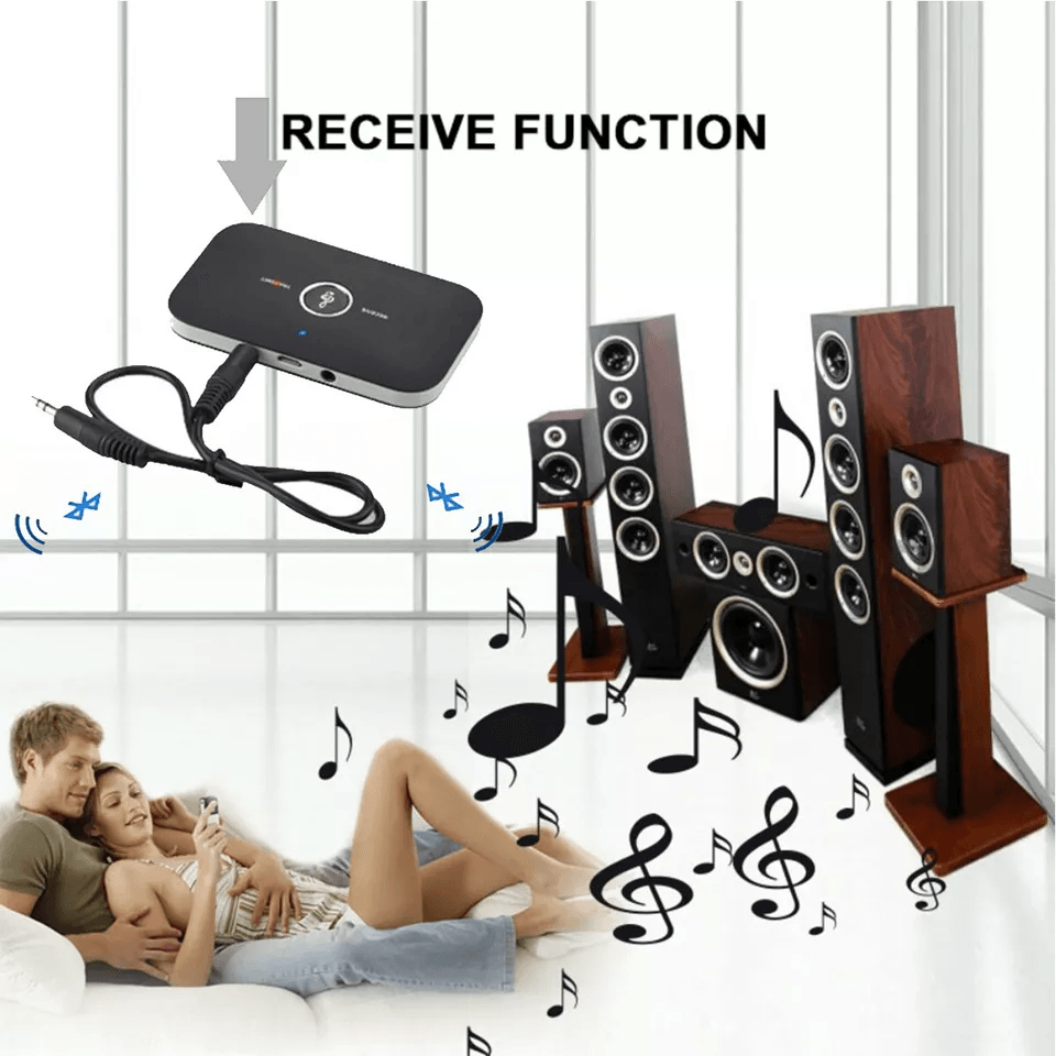 Bluetooth Transmitter  Receiver Wireless Adapter For Home Stereos Speakers TV PC Headphones AUX Aud 4