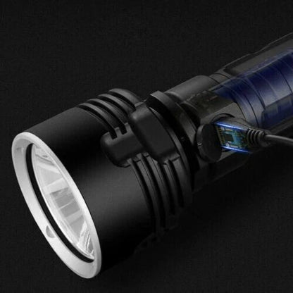 1200000LM Super Bright LED Flashlight Tactical Light USB Rechargeable Waterproof  AntiCrush Torch 1