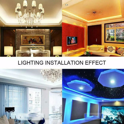 RGB Waterproof LED Strip Light SMD 5050  44 Key Remote 12V DC Power Kit 8 Light Modes 4