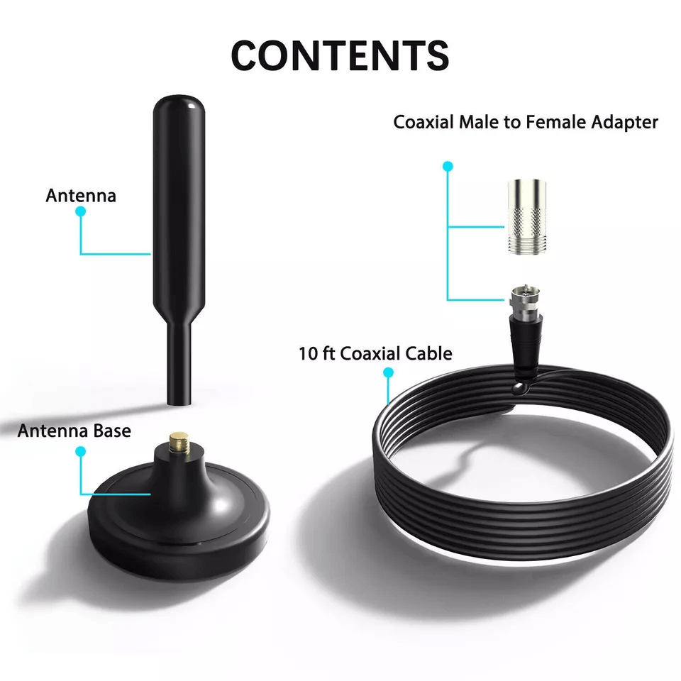 Digital HD TV Antenna Indoor 4K HDTV Long Range Signal Booster 1