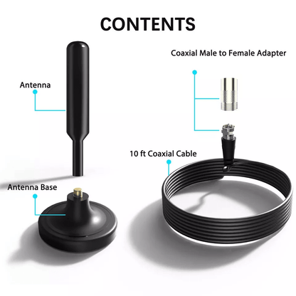 Digital HD TV Antenna Indoor 4K HDTV Long Range Signal Booster 1