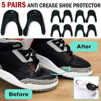 5 Pairs Anti Crease Shoe Protector AntiWrinkle Toe Cover Cap For Sneakers Crease Guards For Men  Wo 2