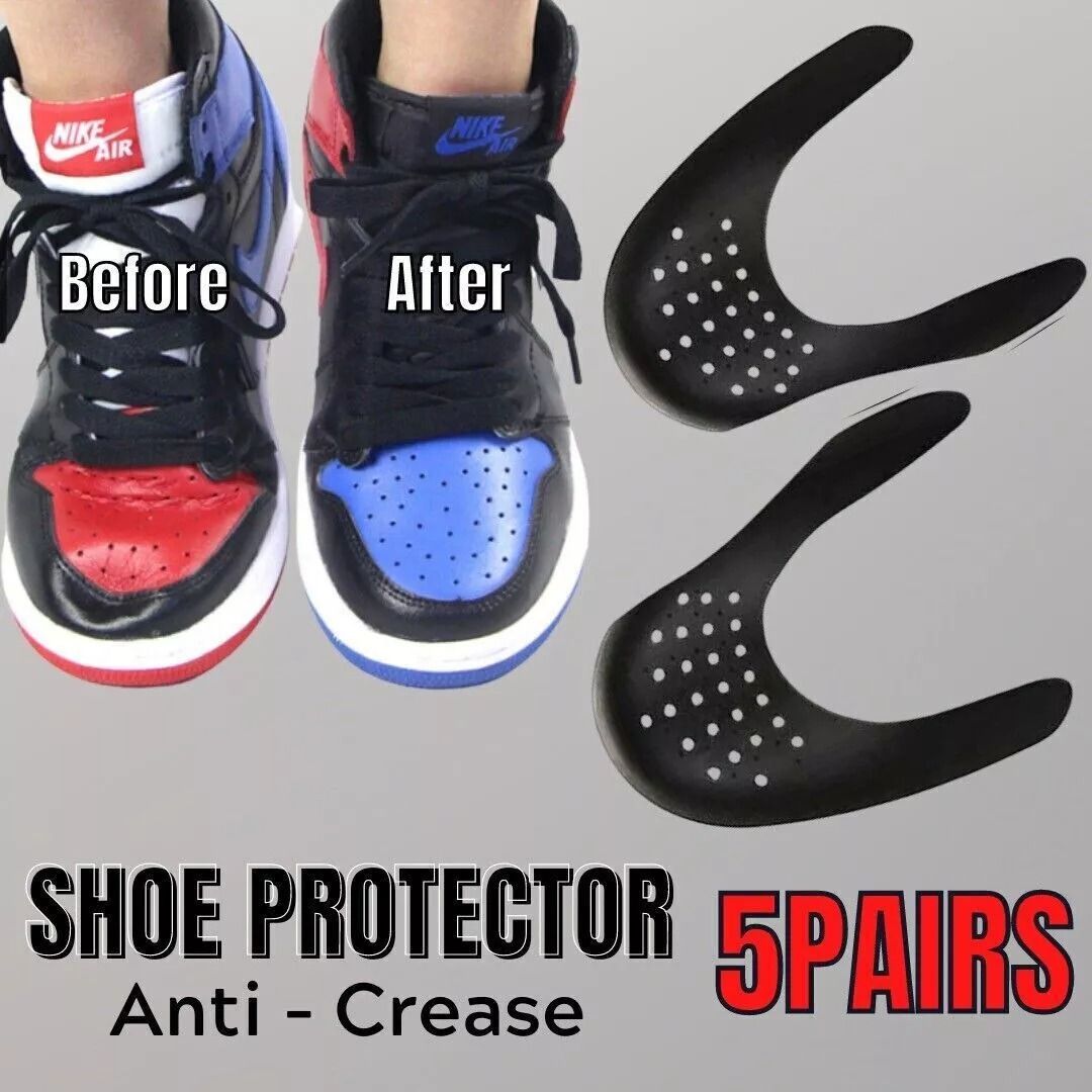 5 Pairs Anti Crease Shoe Protector AntiWrinkle Toe Cover Cap For Sneakers Crease Guards For Men  Wo 3