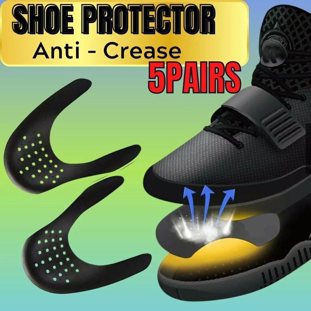 5 Pairs Anti Crease Shoe Protector AntiWrinkle Toe Cover Cap For Sneakers Crease Guards For Men  Wo 4