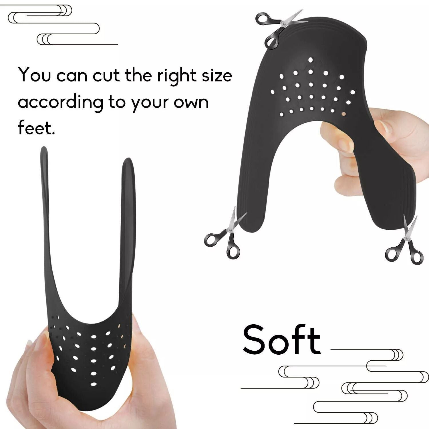 5 Pairs Anti Crease Shoe Protector AntiWrinkle Toe Cover Cap For Sneakers Crease Guards For Men  Wo 8