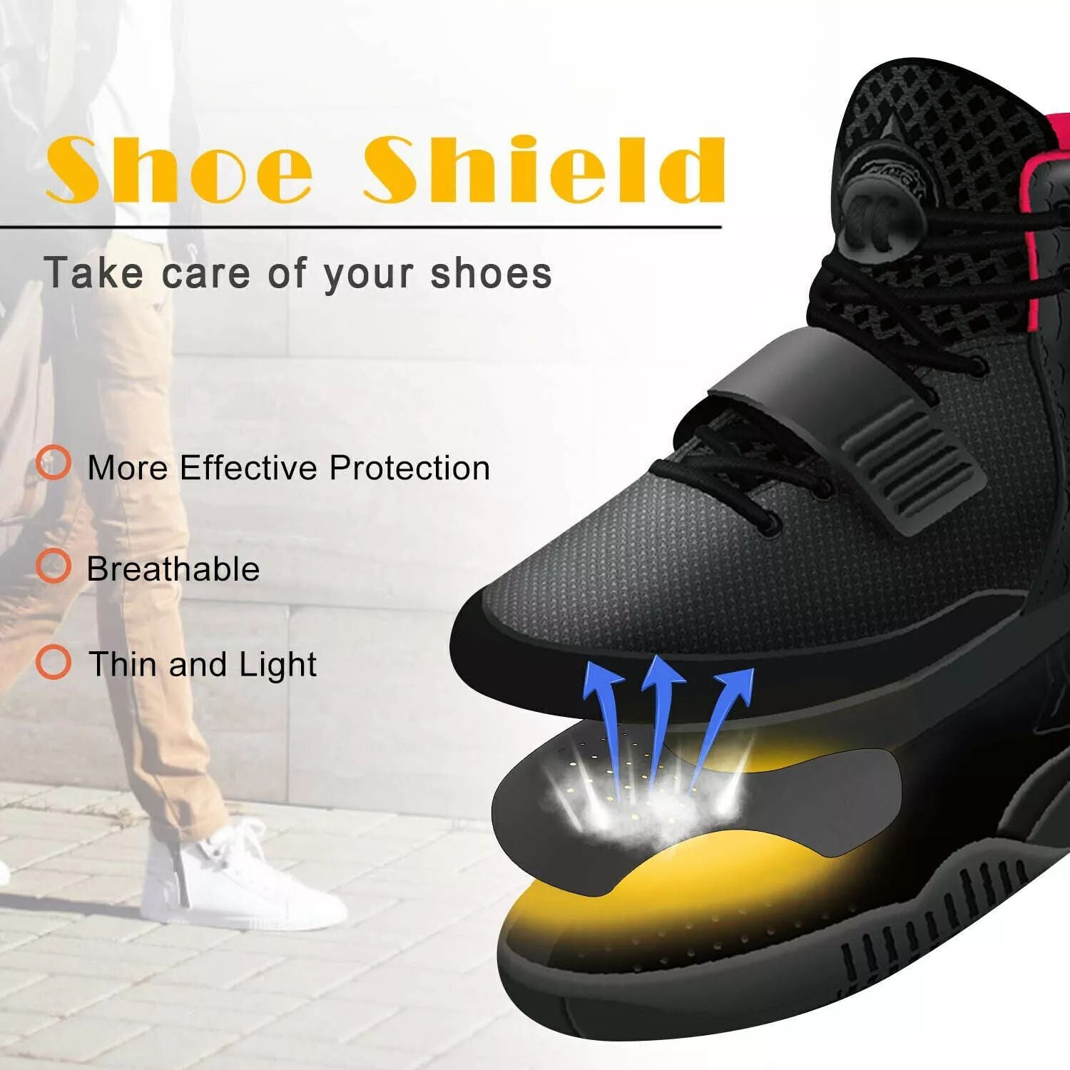 5 Pairs Anti Crease Shoe Protector AntiWrinkle Toe Cover Cap For Sneakers Crease Guards For Men  Wo 5