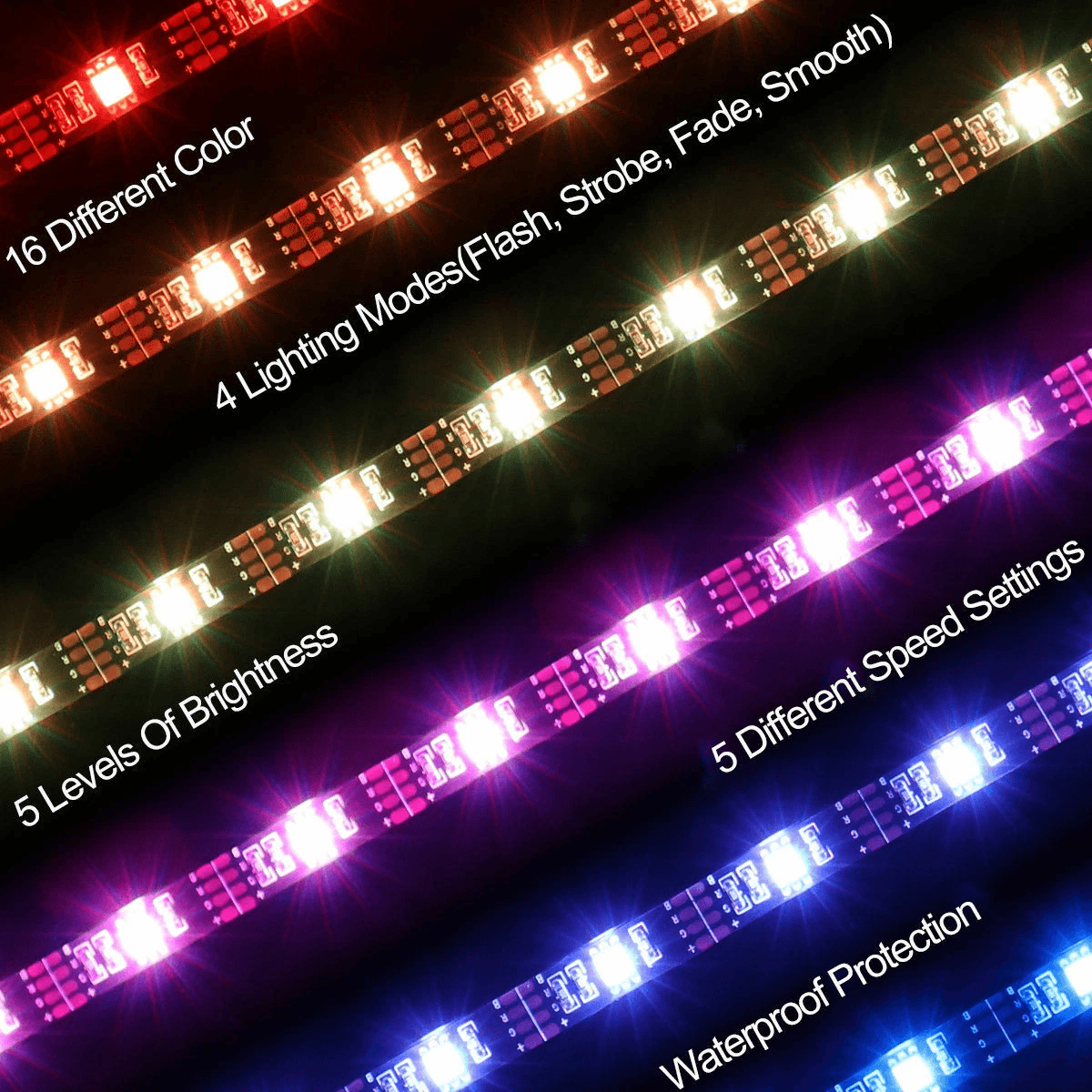 5V USB LED Strip Lights TV Backlight 5050 RGB Colour Changing With 24Key Remote Control For Home  G 3