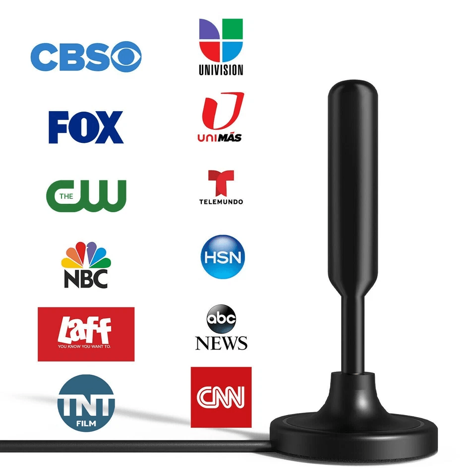 Long Range Indoor HDTV Antenna Upgraded Digital HD TV Antenna With Signal Booster Reception For Fre