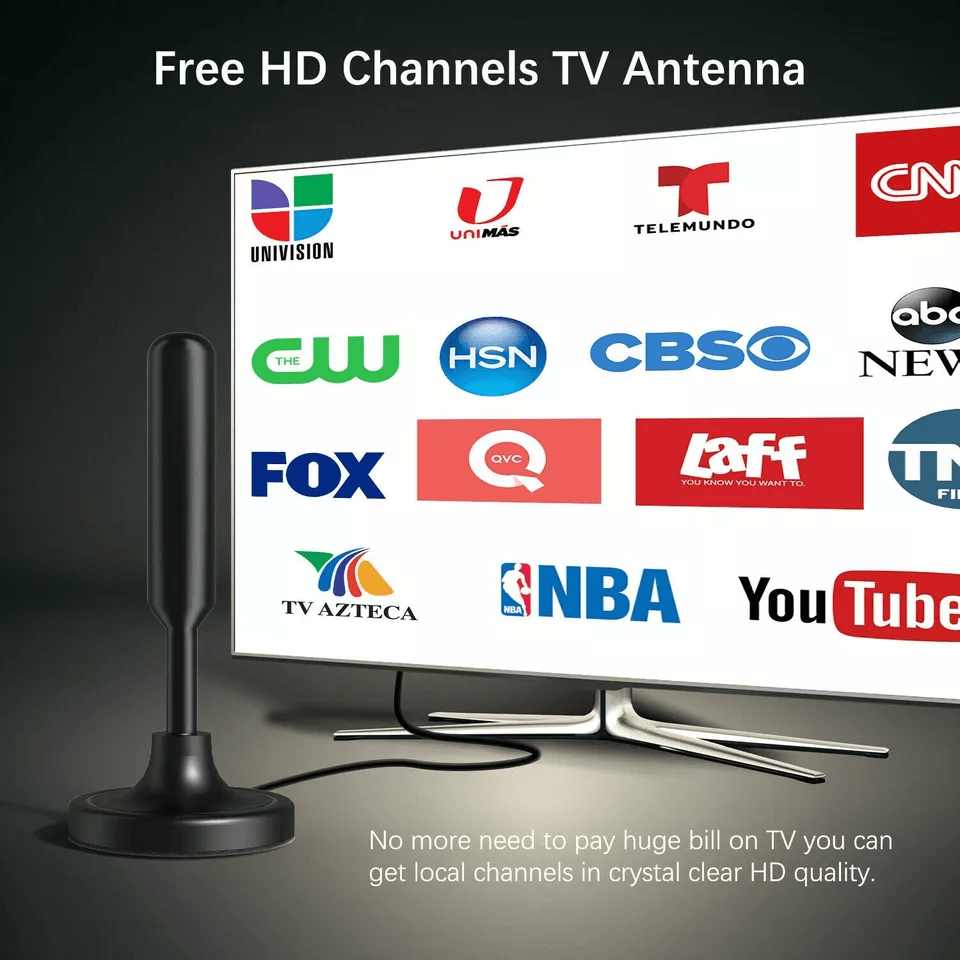 Long Range Indoor HDTV Antenna Upgraded Digital HD TV Antenna With Signal Booster Reception For Fre