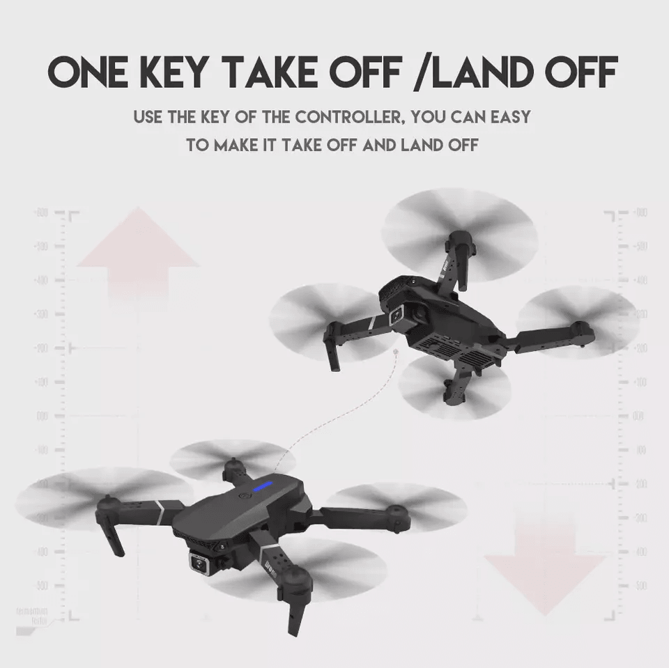 New RC Drone With HD Dual Camera WiFi FPV Foldable Quadcopter  Battery 4K Aerial Drone With Optical 18