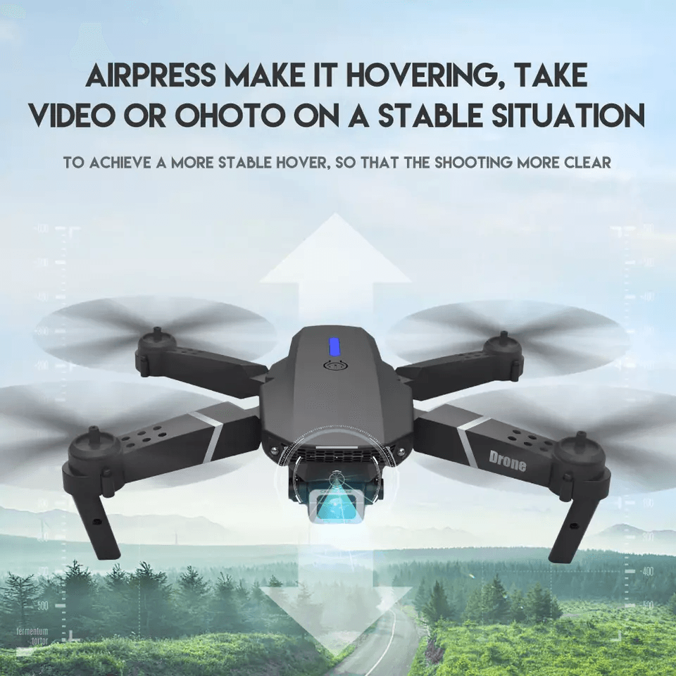 New RC Drone With HD Dual Camera WiFi FPV Foldable Quadcopter  Battery 4K Aerial Drone With Optical 15