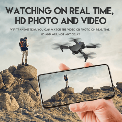 New RC Drone With HD Dual Camera WiFi FPV Foldable Quadcopter  Battery 4K Aerial Drone With Optical 4