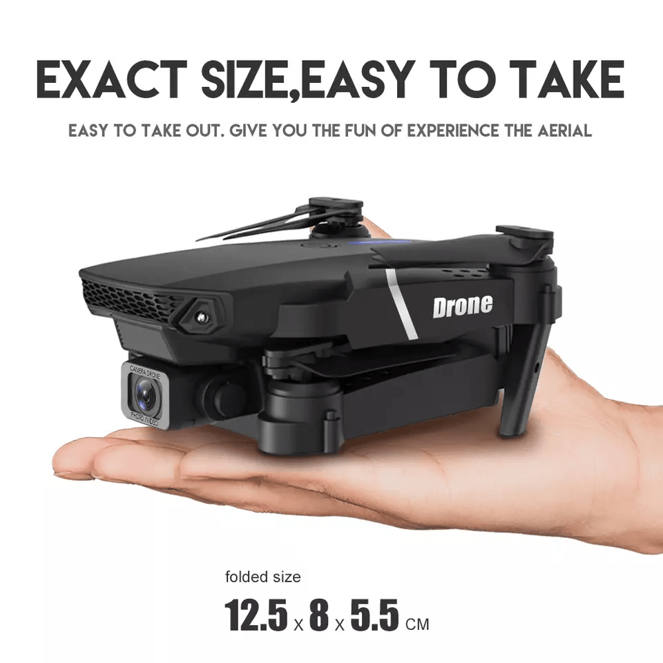 New RC Drone With HD Dual Camera WiFi FPV Foldable Quadcopter  Battery 4K Aerial Drone With Optical 10