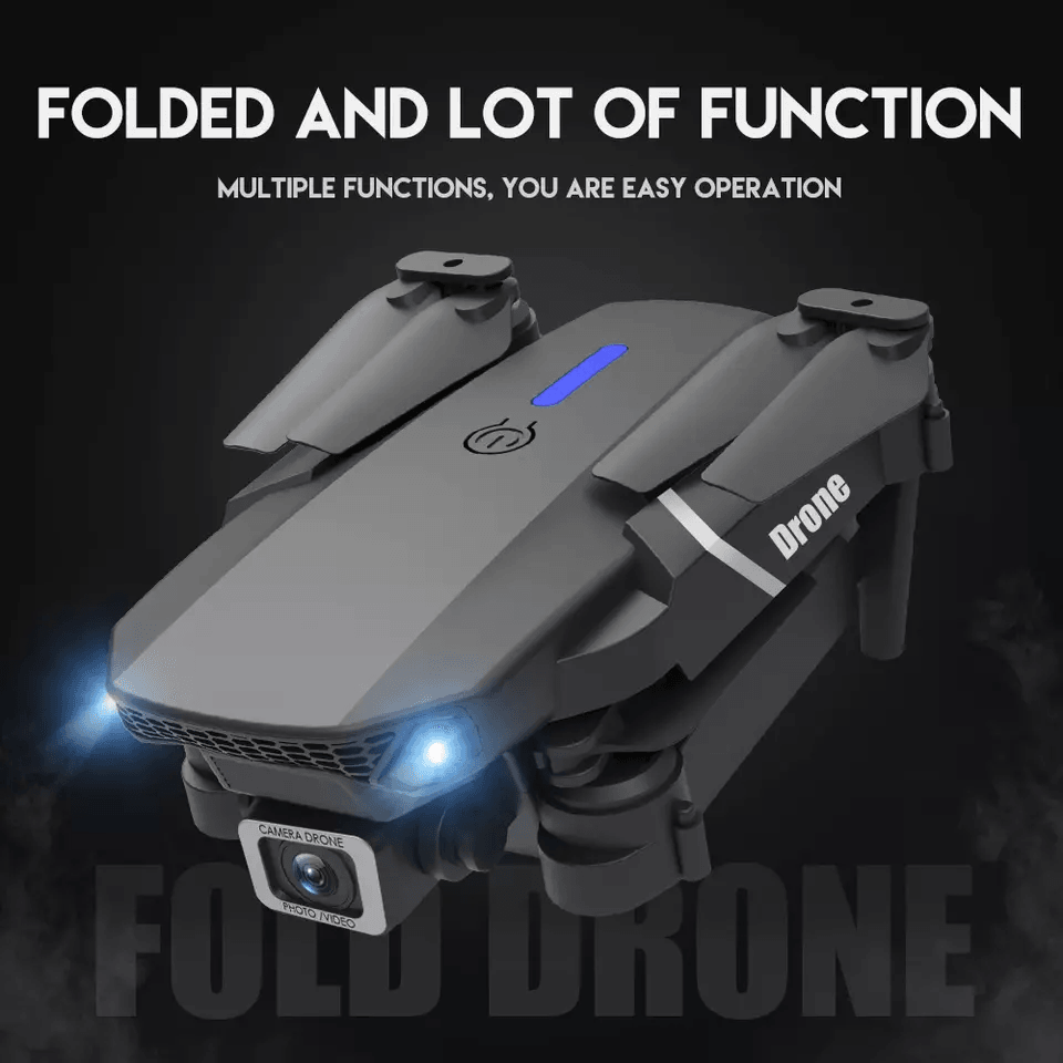 New RC Drone With HD Dual Camera WiFi FPV Foldable Quadcopter  Battery 4K Aerial Drone With Optical 7