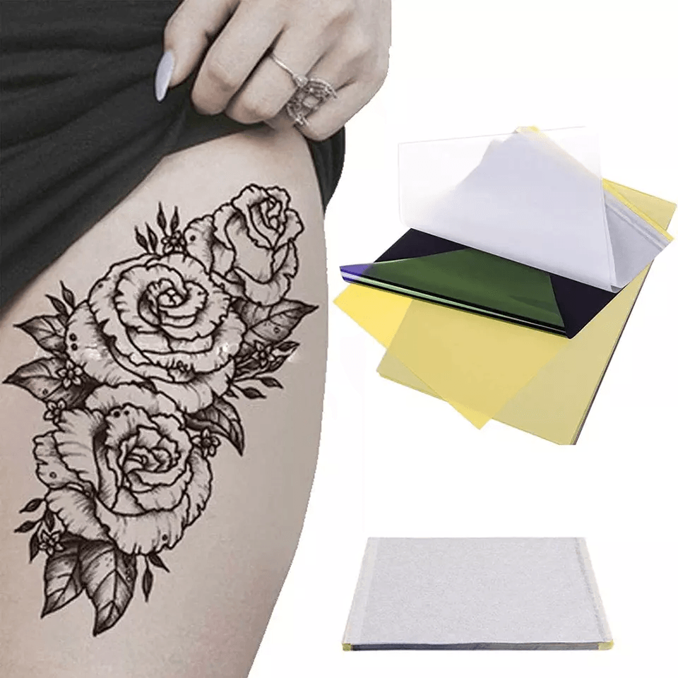 Tattoo Transfer Paper Stencil Carbon Thermal Tracing Sheets For Hectograph Machine 4