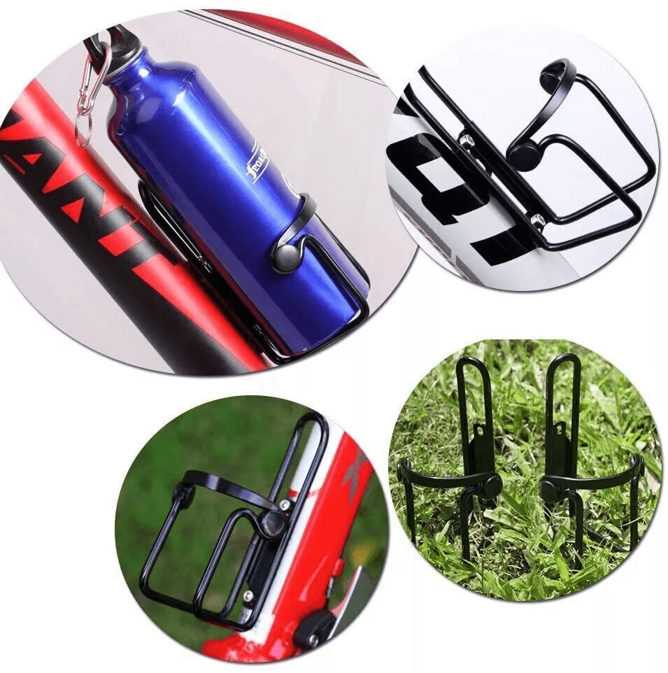 2 Packs Bike Water Bottle Cages Lightweight Aluminum Alloy Bicycle Bottle Holder For Road Mountain  1