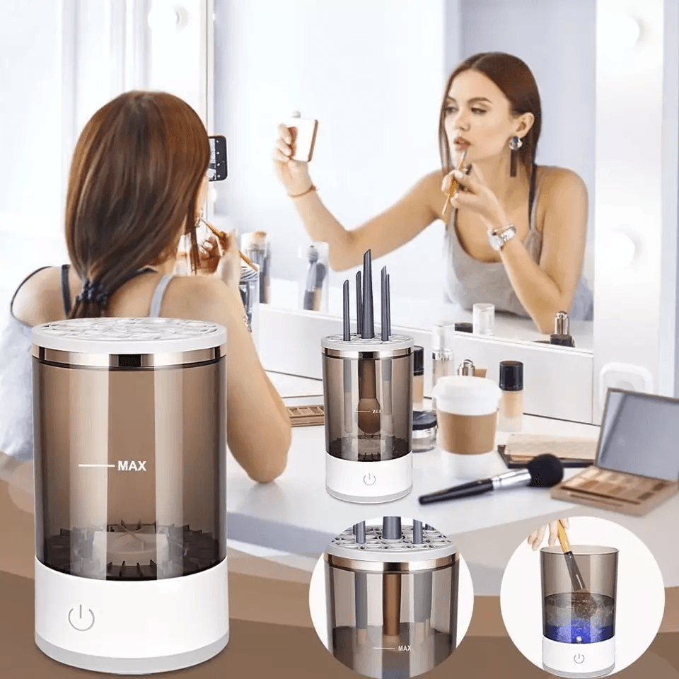 Automatic Brush Cleaner Electric Makeup Brush Cleaning Machine Fast Clean Dryer For Cosmetic Brushe 10