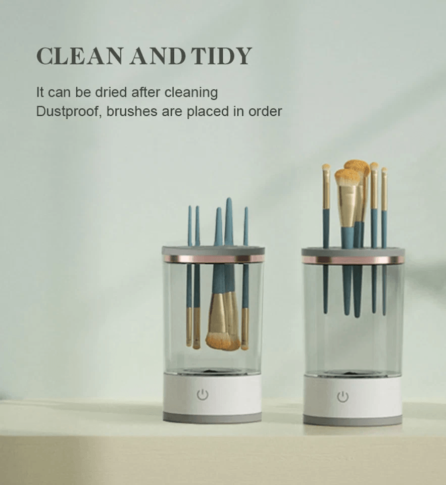 Automatic Brush Cleaner Electric Makeup Brush Cleaning Machine Fast Clean Dryer For Cosmetic Brushe 13