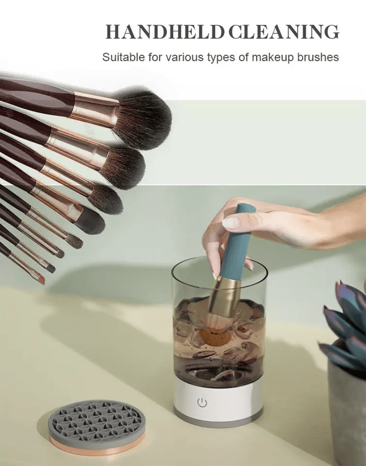 Automatic Brush Cleaner Electric Makeup Brush Cleaning Machine Fast Clean Dryer For Cosmetic Brushe 4