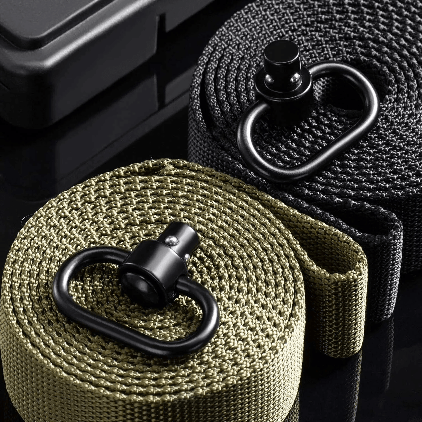 2PCS Heavy Duty Flush Push Button Quick Detach 125 Rifle QD Sling Swivel Mount For Tactical Guns  H 1