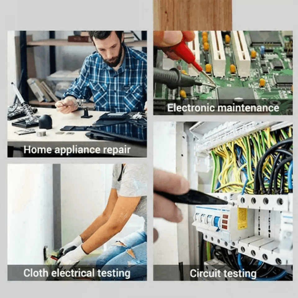 Digital Multimeter AC DC Voltmeter Ammeter Ohmmeter Volt Tester Meter Handheld Auto Range Electrica 7