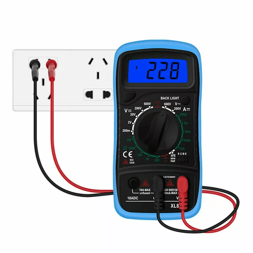 Digital Multimeter AC DC Voltmeter Ammeter Ohmmeter Volt Tester Meter Handheld Auto Range Electrica 10
