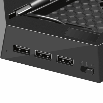 PS4 Cooling Station Vertical Stand With Dual Controller Charging Dock And USB Ports For PlayStation 3