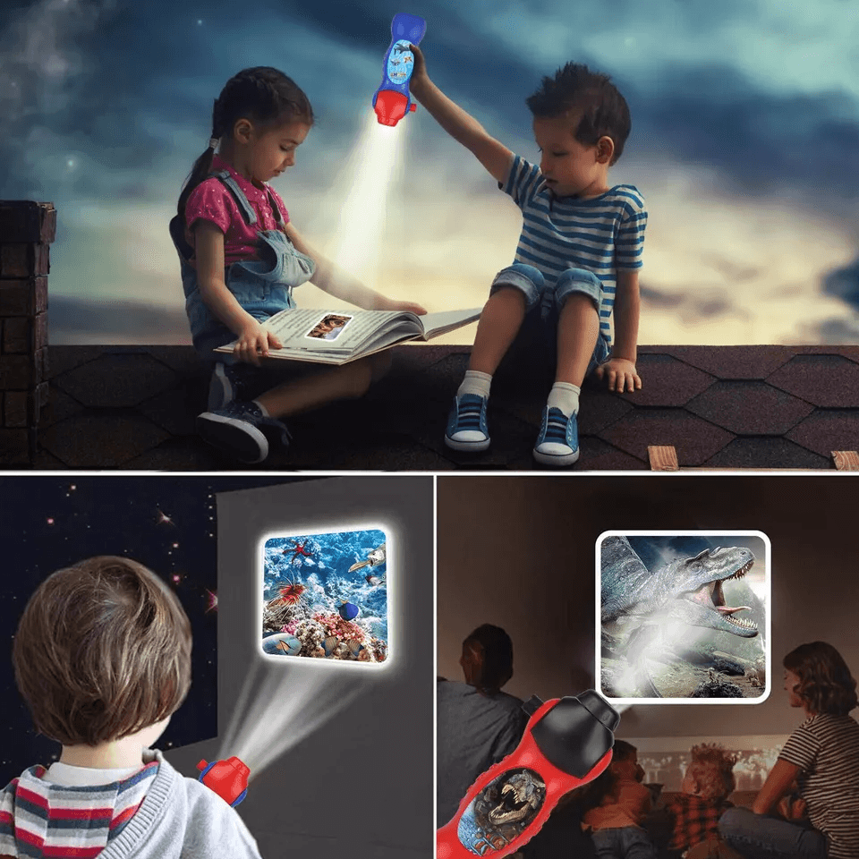 Animal Slide Show Torch Educational Learning Toys For Toddlers  Kids Ideal Bedtime Flashlight For B 5