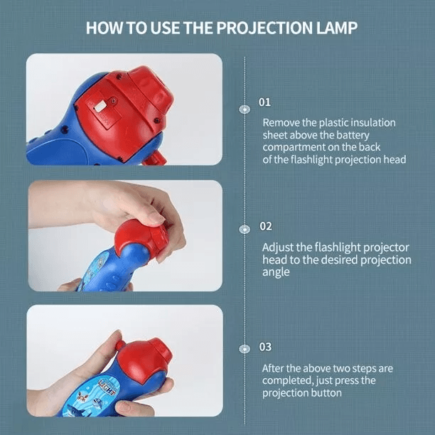 Animal Slide Show Torch Educational Learning Toys For Toddlers  Kids Ideal Bedtime Flashlight For B 8