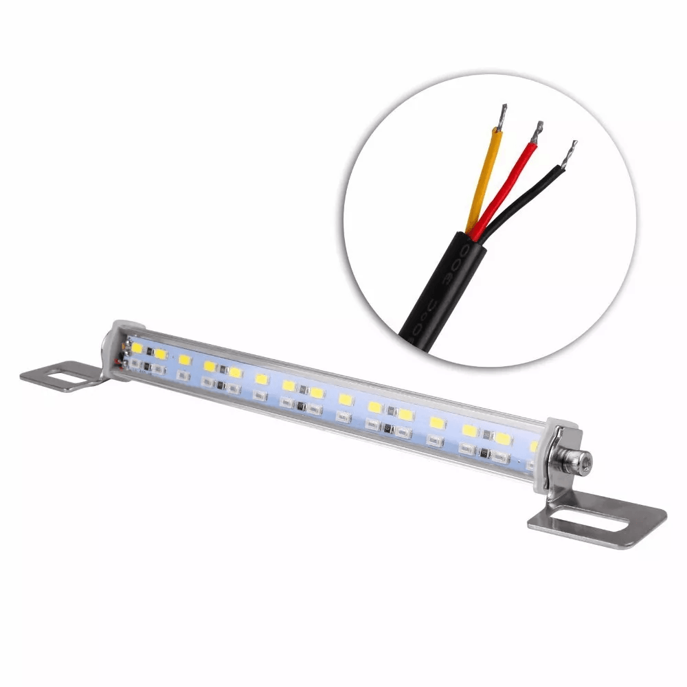 Universal License Plate LED Backup Light 12V 6000K Super White Waterproof Aluminum Bar For Car Truc 5