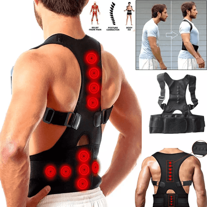 Posture Corrector Support Belt Magnetic Back Brace For Men  Women Shoulder Alignment 1